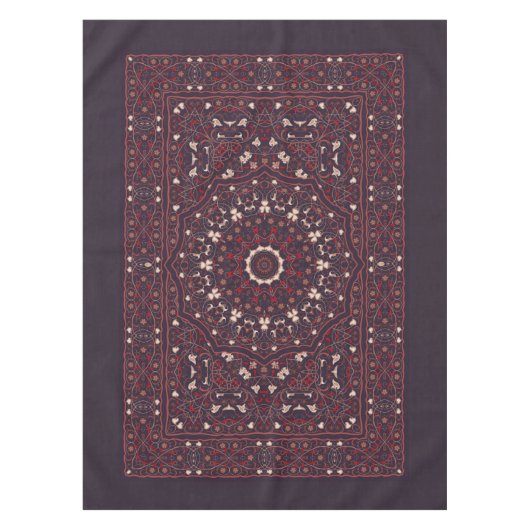 ペルシャ色のカーペット テーブルクロス (正面)