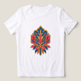 ペルシャ花柄絨毯デザインTシャツ トライブレンドＴシャツ