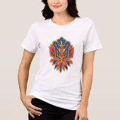 ペルシャ花柄絨毯デザインTシャツ トライブレンドTシャツ (正面)