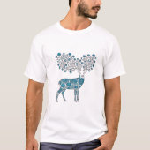 ペルシャ蓮鹿のアートデザイン Tシャツ (正面)