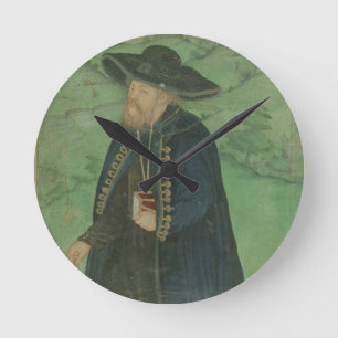ペルシャ語で記されるイエズス会士の司祭: 「Jahangir S ラウンド壁時計