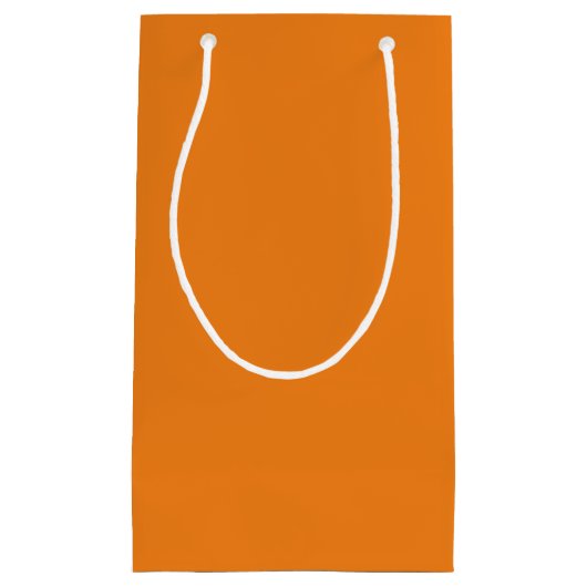 ペルシャ語のオレンジ、砂茶色、タン スモールペーパーバッグ (正面)