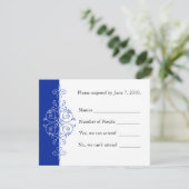 ペルシャ語のスクロールRSVPカード 出欠カード (スタンド正面)