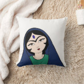 ペルシャ語の女の子 – ペルシャ語(イラン)デザイン クッション (ブランケット)