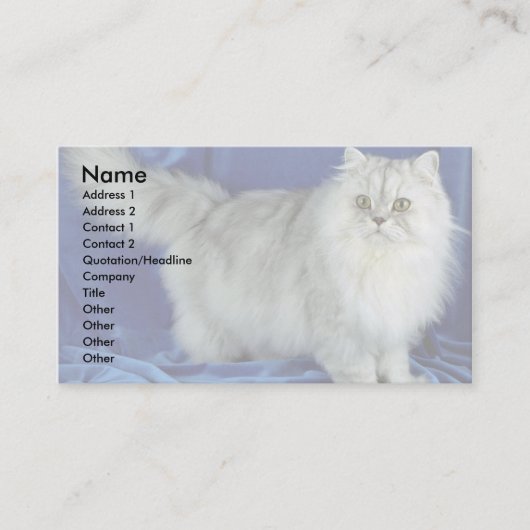 ペルシャ語、ピューター 名刺 (正面)