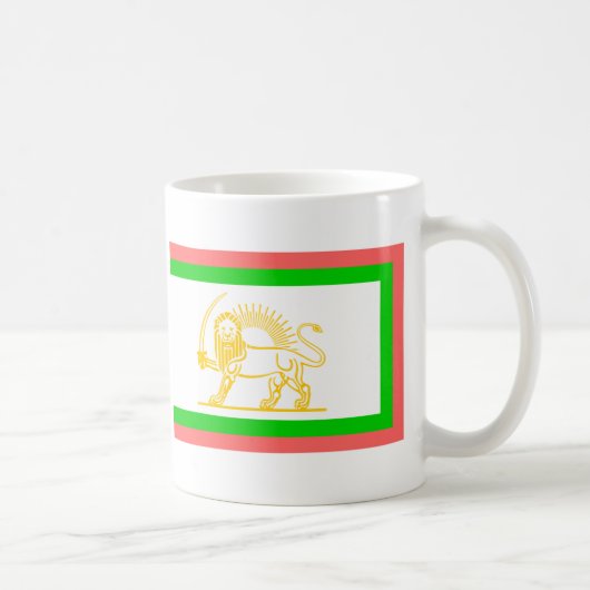 ペルシャ語Flag (1906年) コーヒーマグカップ (右)