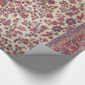 ペルシャ赤ピンクライトブルーパープル ラッピングペーパー (角)
