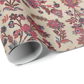 ペルシャ赤ピンクライトブルーパープル ラッピングペーパー (ロールコーナー)