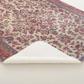 ペルシャ赤ピンク淡い青紫  シェルパブランケット (3/4)