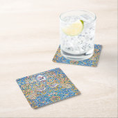 ペルシャ風の手の込んだタイル張りの壁画の正方形の紙コート スクエアペーパーコースター (インサイチュ)