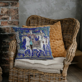 ペルシャ騎士団ロマンスカイブルーホワイト | クッション