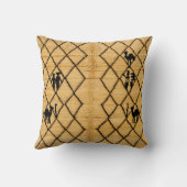 ペルシャ黄絨毯キリム腰枕エレガント: クッション (裏面)