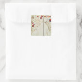 ペルシャ、アラビア、インドの地図 スクエアシール (バッグ)