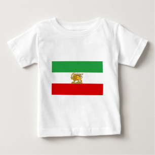 ペルシャ/イラン(1964-1980年)の旗 ベビーTシャツ
