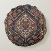 ペルシャ・カシカアステカイ・ブル王室のー・レッド ラウンドクッション (裏面)