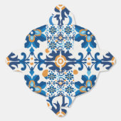 ペルシャ・ブルー模様の木製インスパイアギフトボックス フェイバーボックス (見開き)