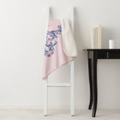 ペルシャ·ヘンナ·文字を持つデシ·ガール·フローラ シェルパブランケット (インサイチュ)