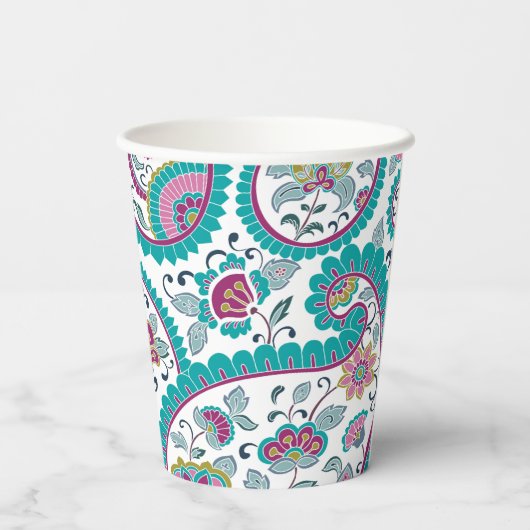 ペルシャ・ボテペイズリー第60回誕生日パーティー紙C 紙コップ (裏面)