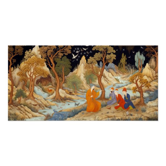 ペルシャ ミニチュール スタイル ポスター (正面)