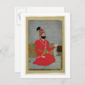 ペルシャ(1688-1747年の天底Shah Afsharのポートレート ポストカード (正面/裏面)