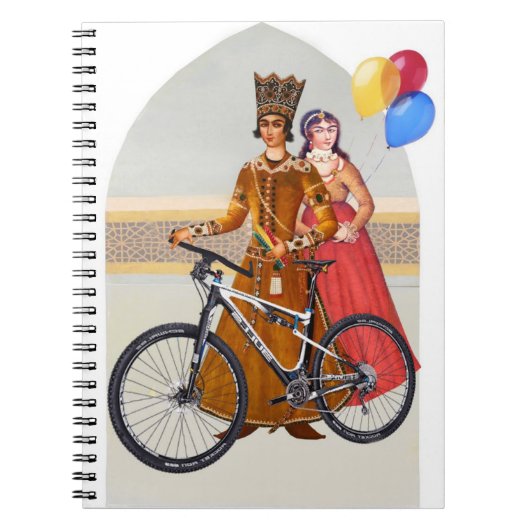 ペルシャTシャツ(Farsiデザイン) ノートブック (正面)