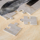 ペルシュロン荷車を引くウマ ジグソーパズル (側面)