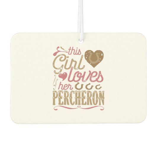 ペルシュロン馬ギフト馬 カーエアーフレッシュナー (正面)