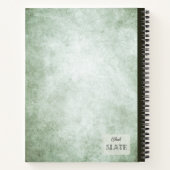 ペルシーアボカドイラストレーションパーソナライズされたコンプ ノートブック (裏面)