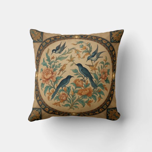 ペルシ伝統的アデザイン角枕 クッション (裏面)