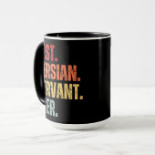 ペルシ最高のアの召使いカスタムがペルシャ猫の写真 マグカップ (正面左)