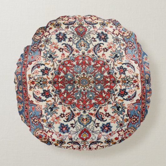 ペルシ素晴らしャ赤ん坊の赤い黄褐色  ラウンドクッション (正面)