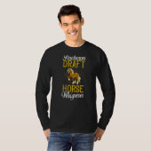 ペルシ荷車を引くロン乗馬サドル10 Tシャツ (正面フル)
