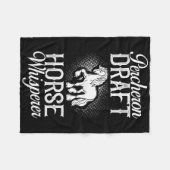 ペルシ荷車を引くロン乗馬鞍 フリースブランケット (正面(横))