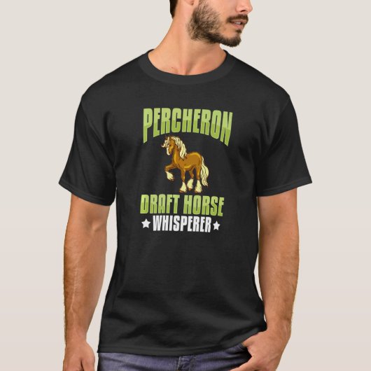 ペルシ荷車を引くロン乗馬鞍 Tシャツ (正面)