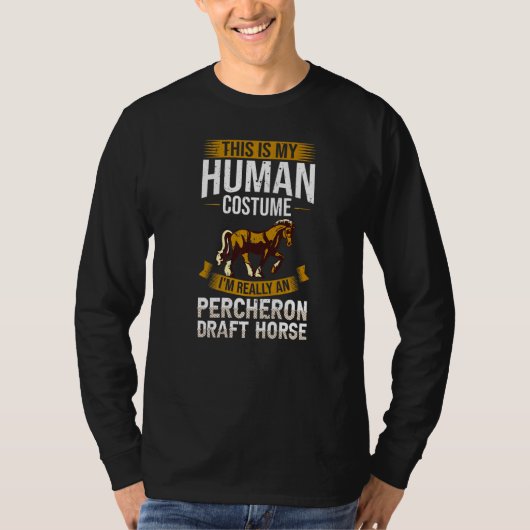 ペルシ荷車を引くロン乗馬鞍 Tシャツ (正面)