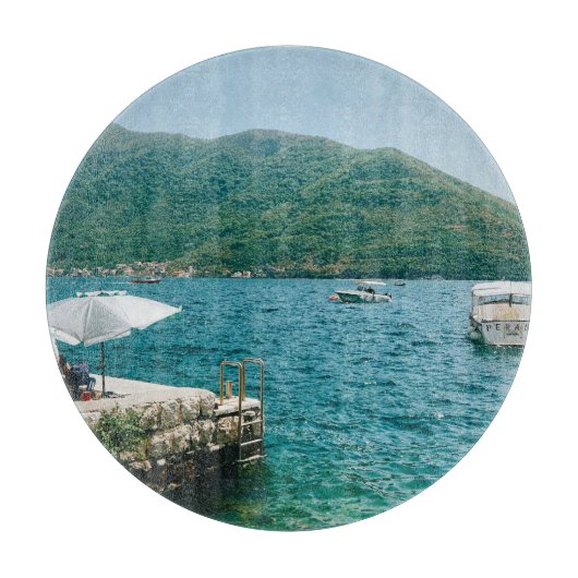 ペルストのターコイズウォーター – モンテネグロ カッティングボード (正面)