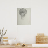 ペルセウスの頭の勉強(紙の鉛筆) ポスター (キッチン)