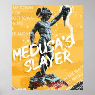 ペルセウスはゴルゴンメドゥーサを斬首した ポスター