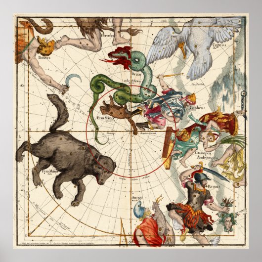 ペルセウス,ヘラクレス,カシオペア及びアンドロメダ ポスター (正面)