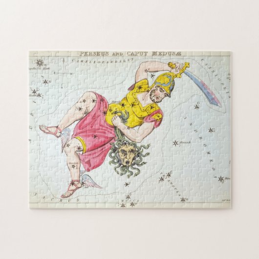 ペルセウス – 星座 – 星 – 占星術ポスター ジグソーパズル (横)