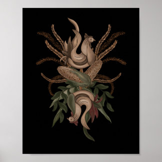 ペルセフォンのコケレル。収穫サイクル ポスター