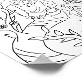 ペルセフォンカラーリングページプリント ポスター (角)