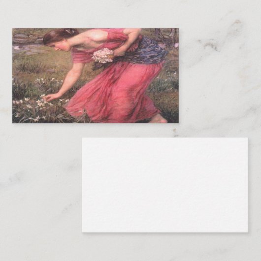 ペルセフォンジョンウィリアムウォーターハウス 名刺 (正面/裏面)