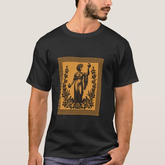 ペルセフォン春女神ギリシャ神話の古代 Tシャツ (正面)