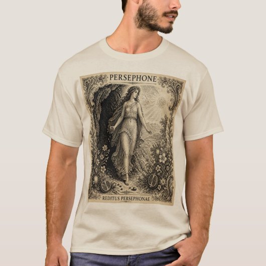 ペルセポネ - ギリシャ神話 Tシャツ (正面)