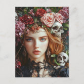 ペルセポネ ローズとスカル ポストカード (正面)