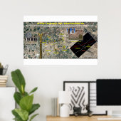 ペルセポリスプレアデス模様1 ポスター (ホームオフィス)