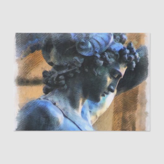 ペルソス彫刻作品 薄葉紙 (正面)