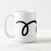 ペルソナカスタムライズ可能な文字を持つバドミントンマグ コーヒーマグカップ (左)