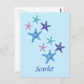 ペルソナライカラフルブの書Starfish ポストカード (正面/裏面)